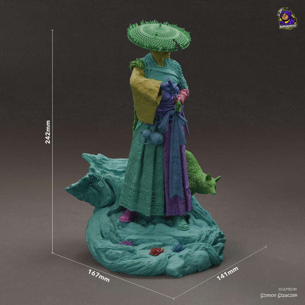 Atsu Resin Figure, Ghost Of Yotei Hand Painted Collectible, 24.2 cm