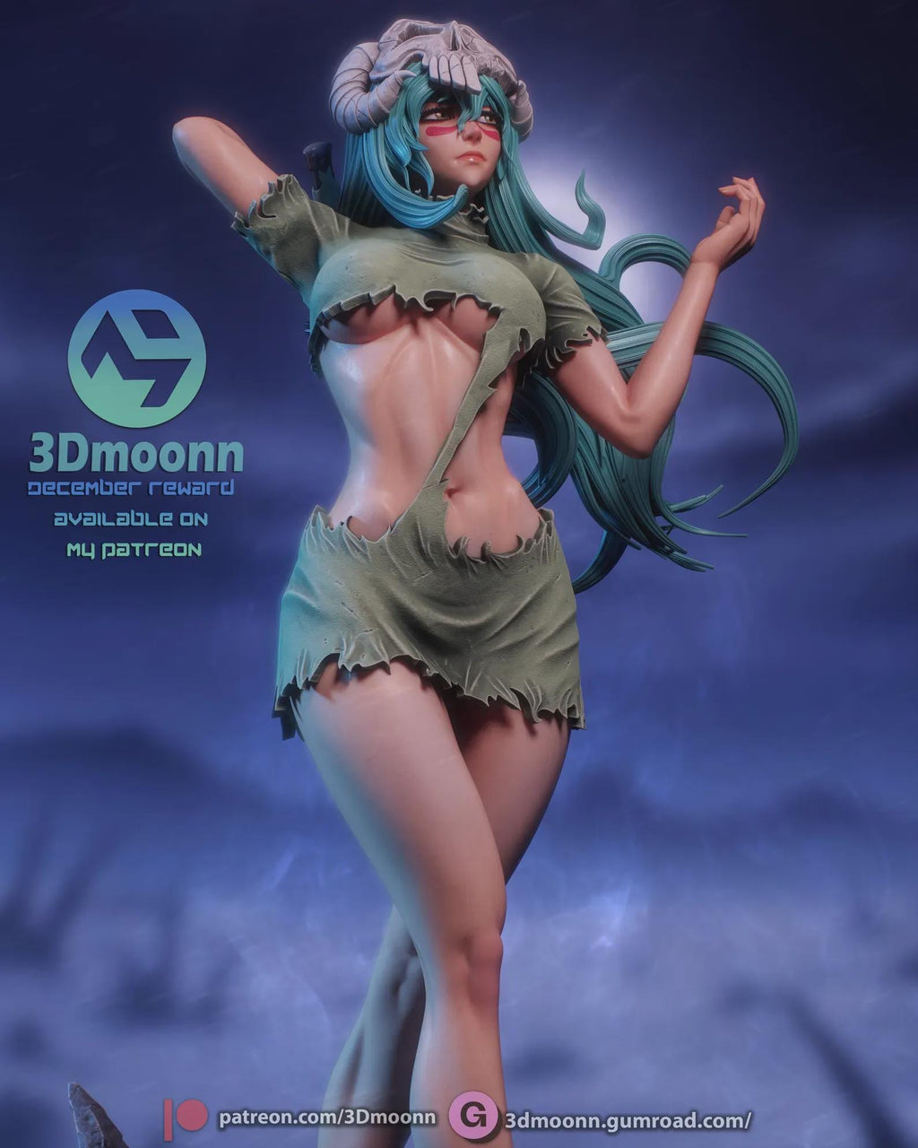 Nelliel Tu Odelschwanck, Nelliel Resin Statue, Hand Painted 1/6 Scale