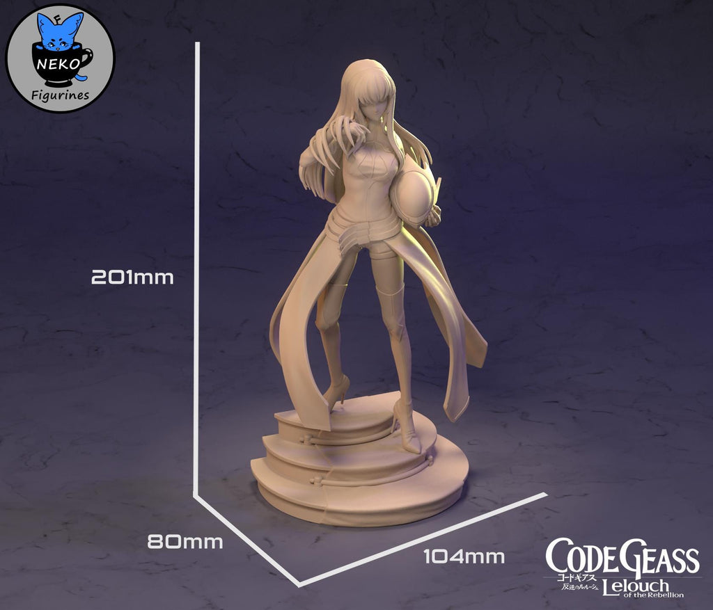 C.C. resin statue, Hand Painted Collectible Figure, 20.1 cm (7.9 in)