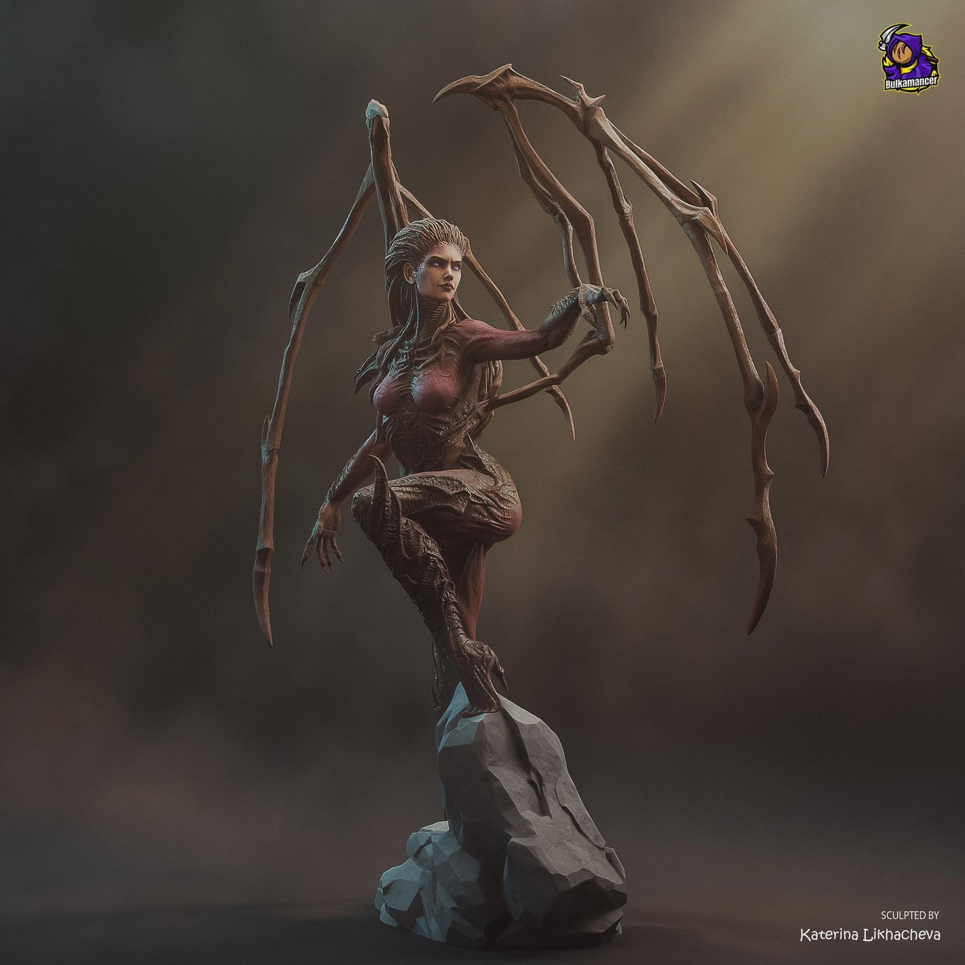 Kerrigan Resin Figure, StarCraft Statue, Hand Painted Collectible