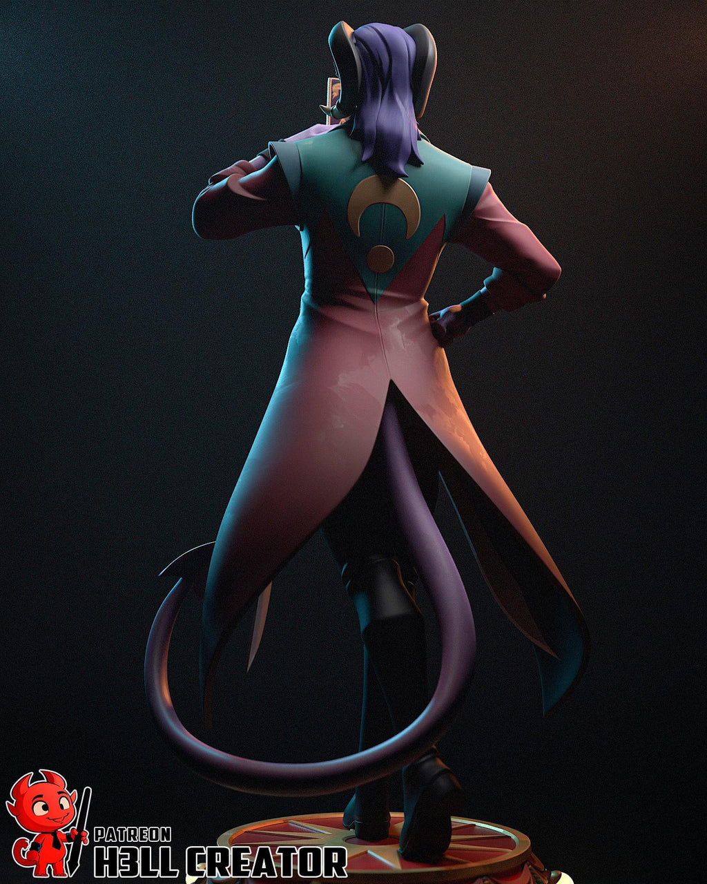 Mollymauk Tealeaf Statue, Hand Painted Collectible Figure, 204 mm (8.0 in)