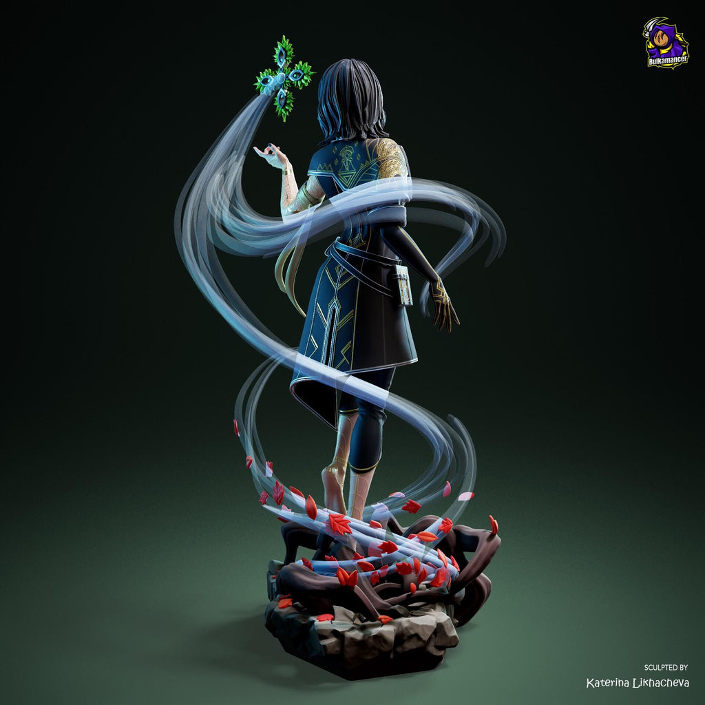 Lune Resin Figure, Hand Painted Collectible Statue, 27.8 cm (10.94 in)