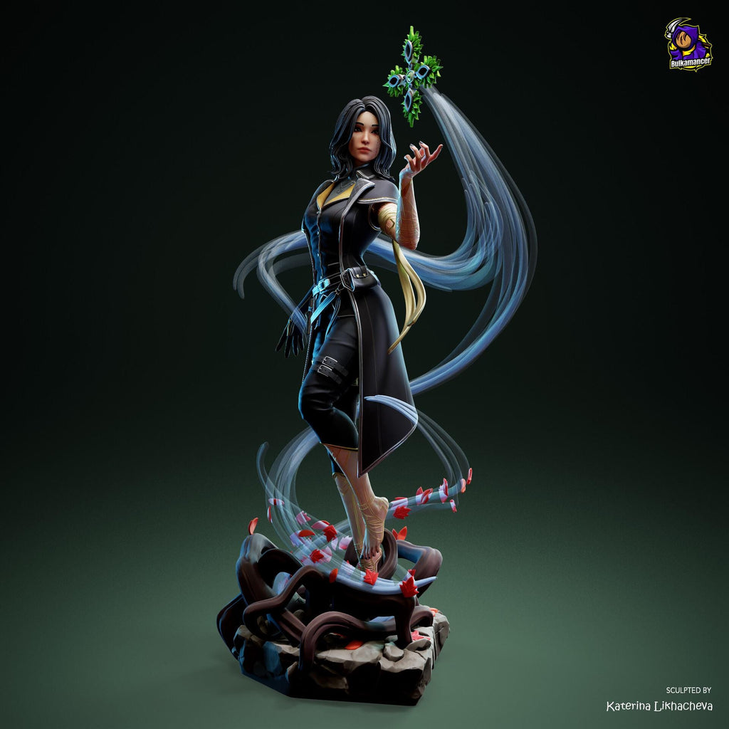 Lune Resin Figure, Hand Painted Collectible Statue, 27.8 cm (10.94 in)