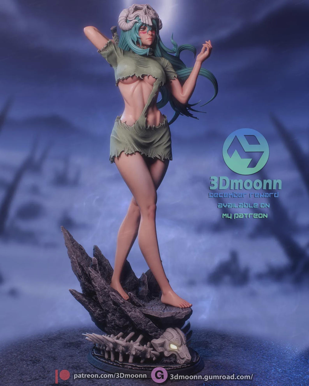 Nelliel Tu Odelschwanck, Nelliel Resin Statue, Hand Painted 1/6 Scale