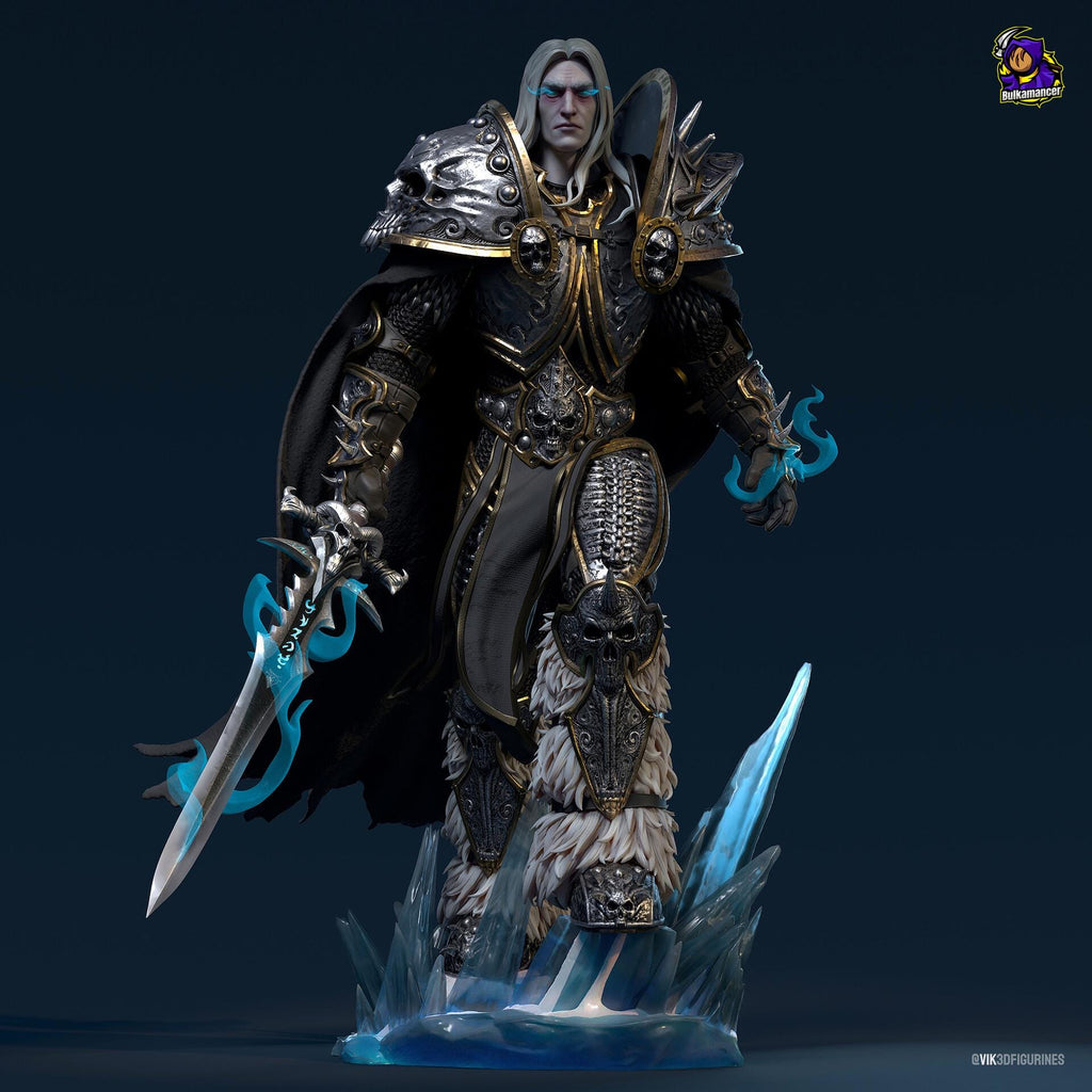 Arthas Menethil resin figure, Lich King Statue, Hand Painted, 28.4 cm (11.2 in)