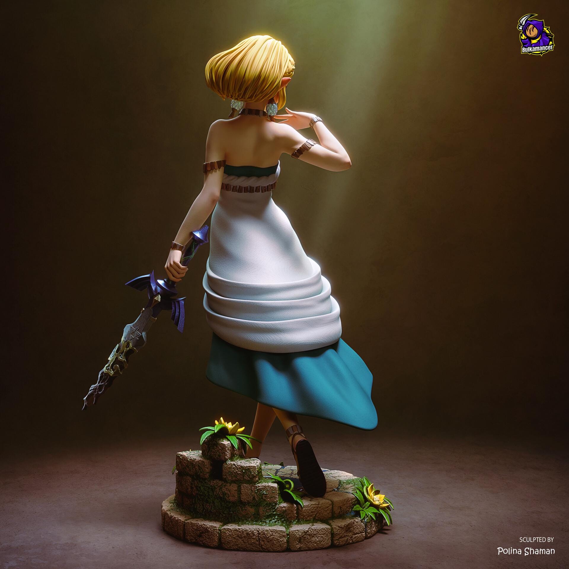 Princess Zelda Statue, Resin Statue, Hand Painted Collectible, 228 mm (9.0 in)