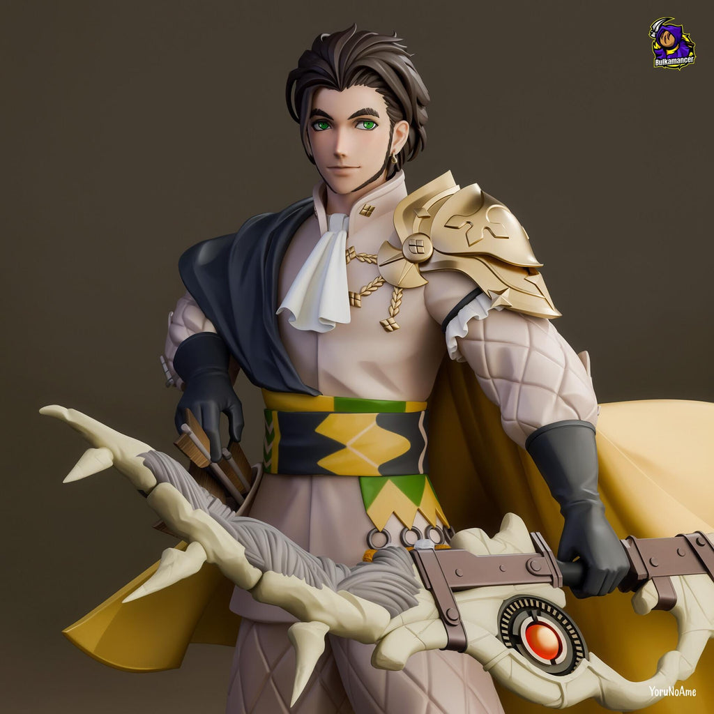 Claude von Riegan Figure, Resin Statue, Hand Painted Collectible