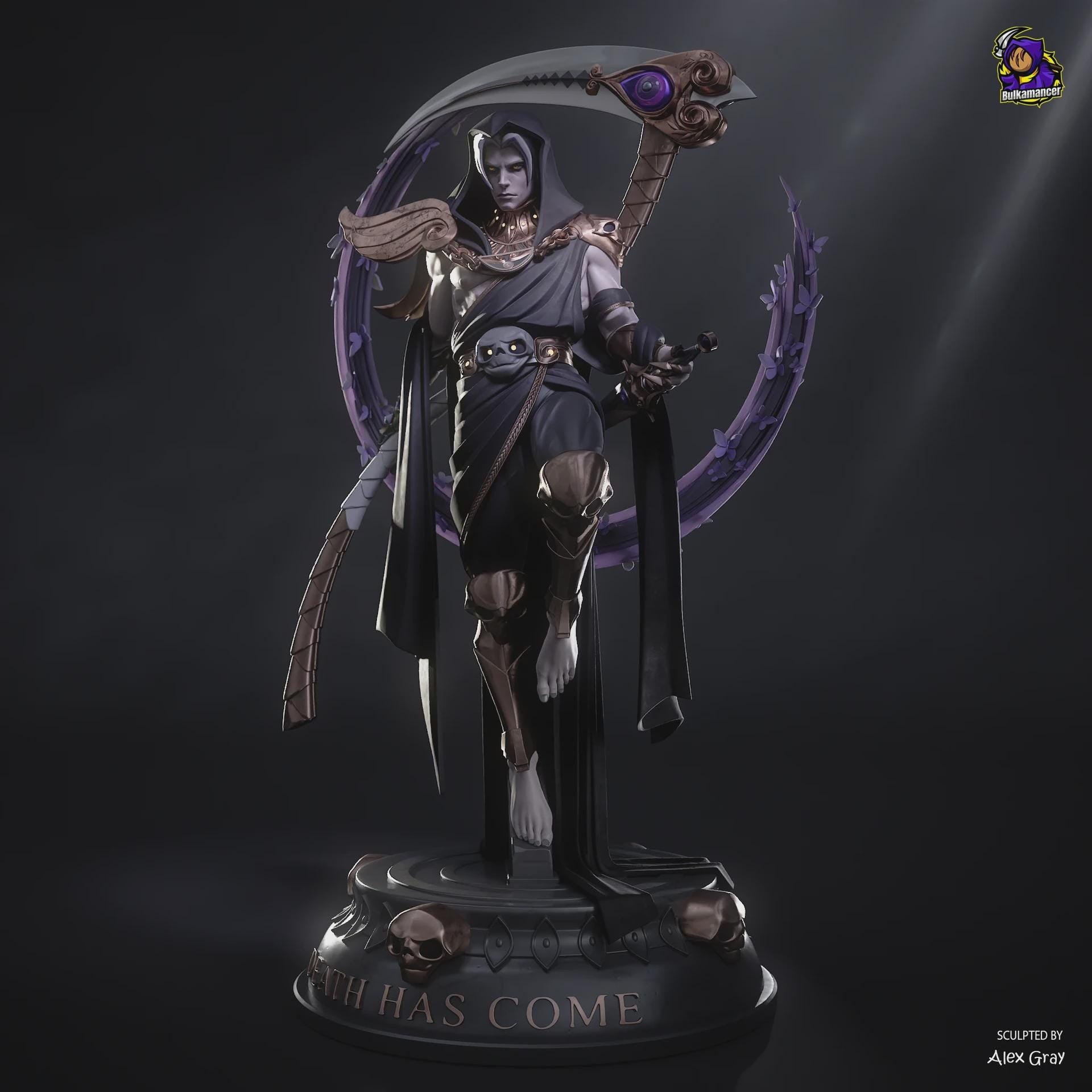 Thanatos resin figure, Hand Painted Collectible Statue, 32.1 cm (12.64 in)