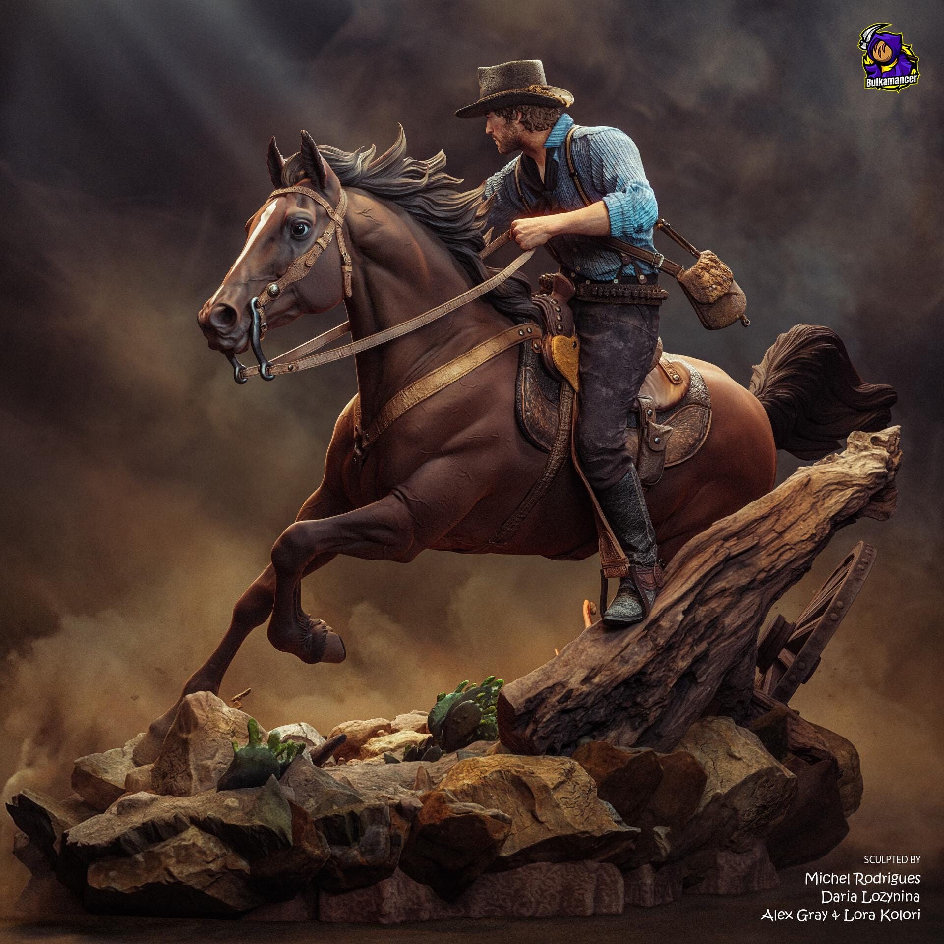 Arthur Morgan resin figure, Hand Painted Statue, 32.5 cm (325 mm)