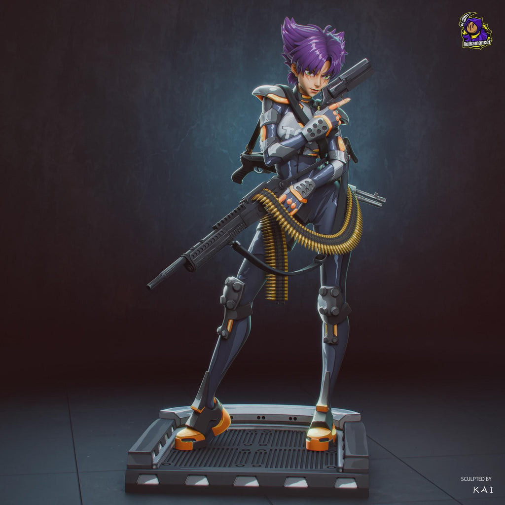 Konoko Oni resin figure, Hand Painted Resin Statue, 22.4 cm (8.8 in)