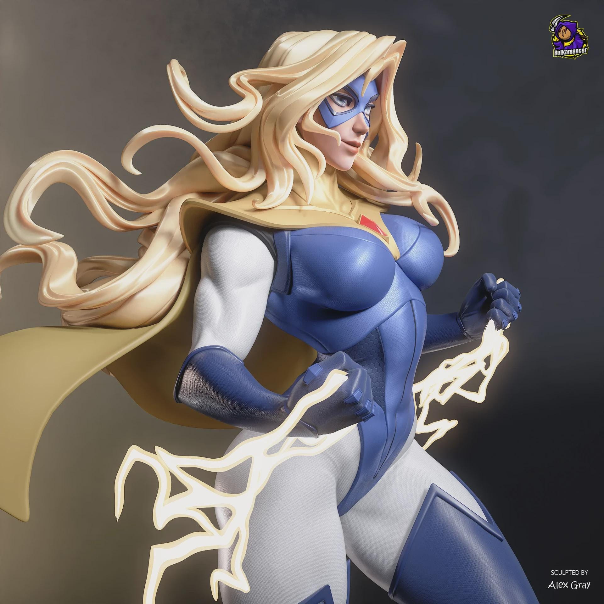 Blonde Blazer figure, Dispatch Resin Statue, Hand Painted, 28.6 cm (286 mm)