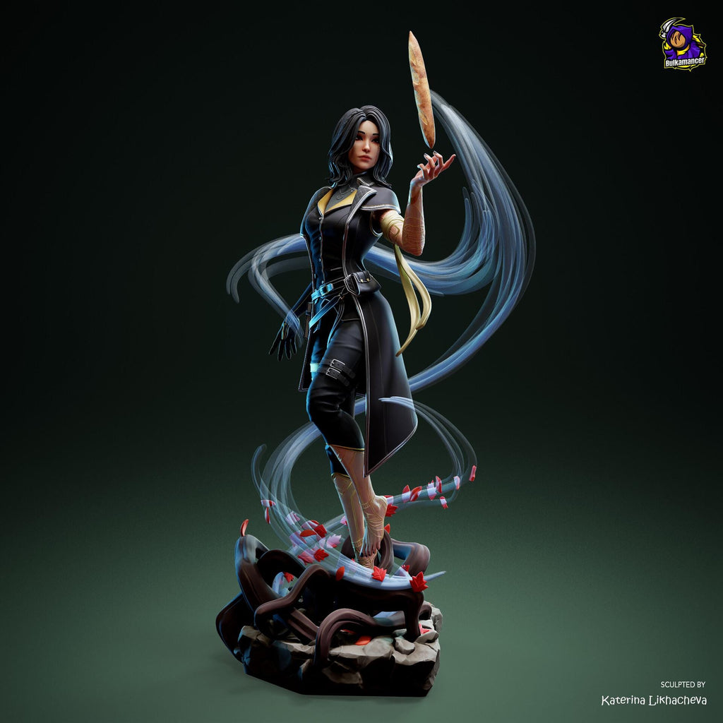 Lune Resin Figure, Hand Painted Collectible Statue, 27.8 cm (10.94 in)