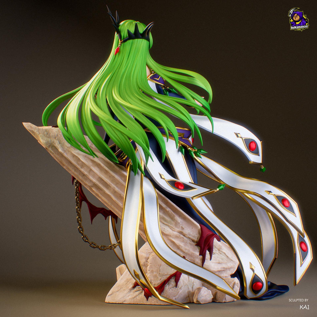 C.C. Code Geass Resin Figure, Hand Painted Collectible Statue, 25.4 cm (10.0 in)