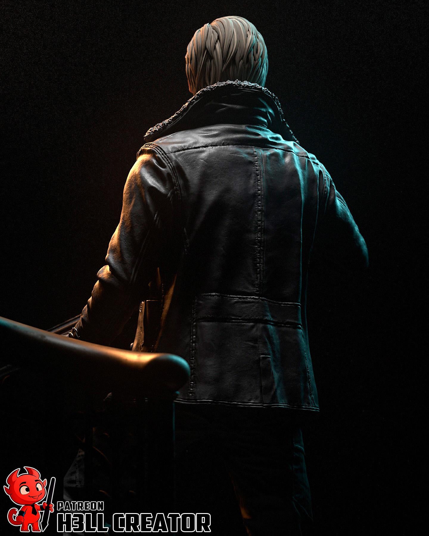 Leon S. Kennedy figure, Resin Statue, Hand Painted Collectible