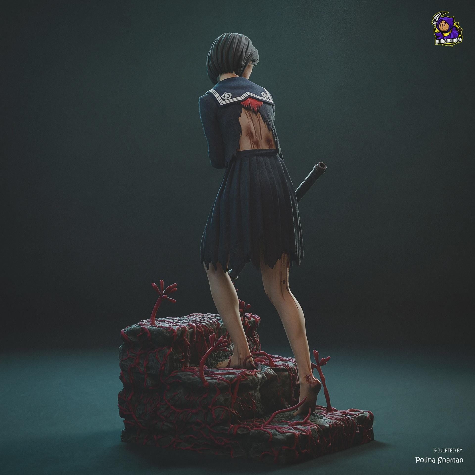 Hinako resin figure, Hand Painted Collectible Statue, Display Art
