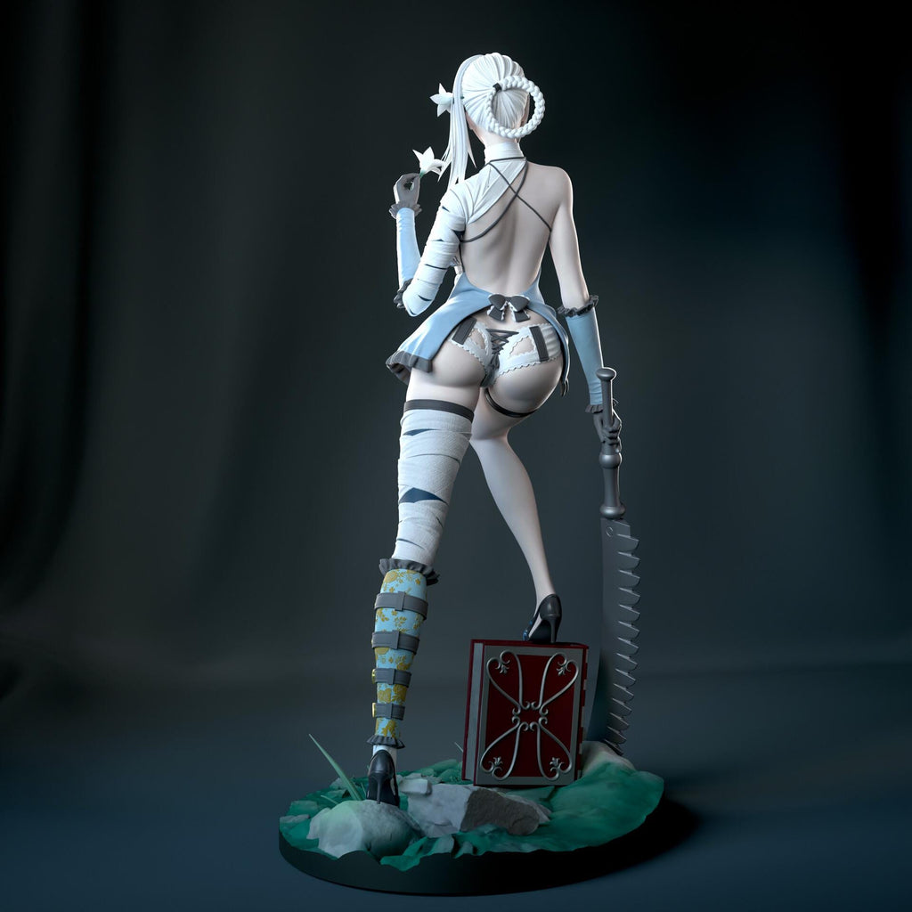 Kaine NieR Replicant Figure, Resin Statue, Hand Painted, 21.3 cm (8.39 in)