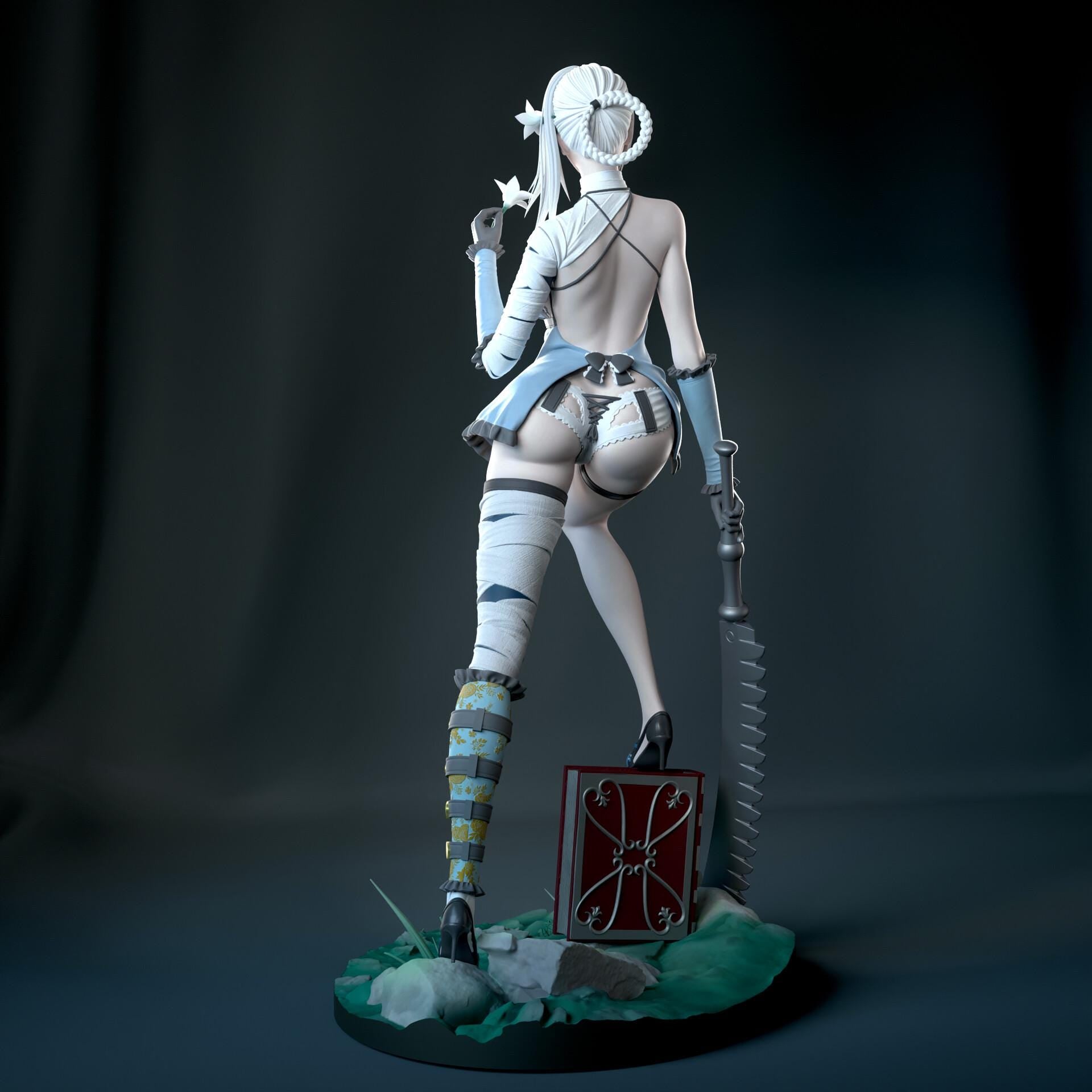 Kaine NieR Replicant Figure, Resin Statue, Hand Painted, 21.3 cm (8.39 in)
