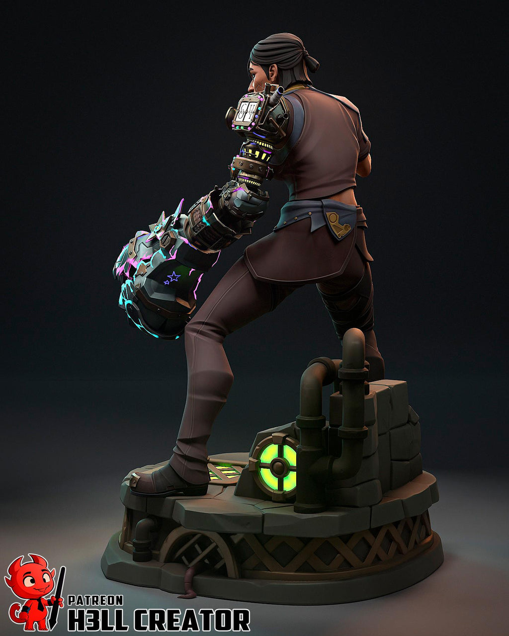 Sevika Resin Statue, Hand Painted Collectible Figure, 162 mm (6.4 in)