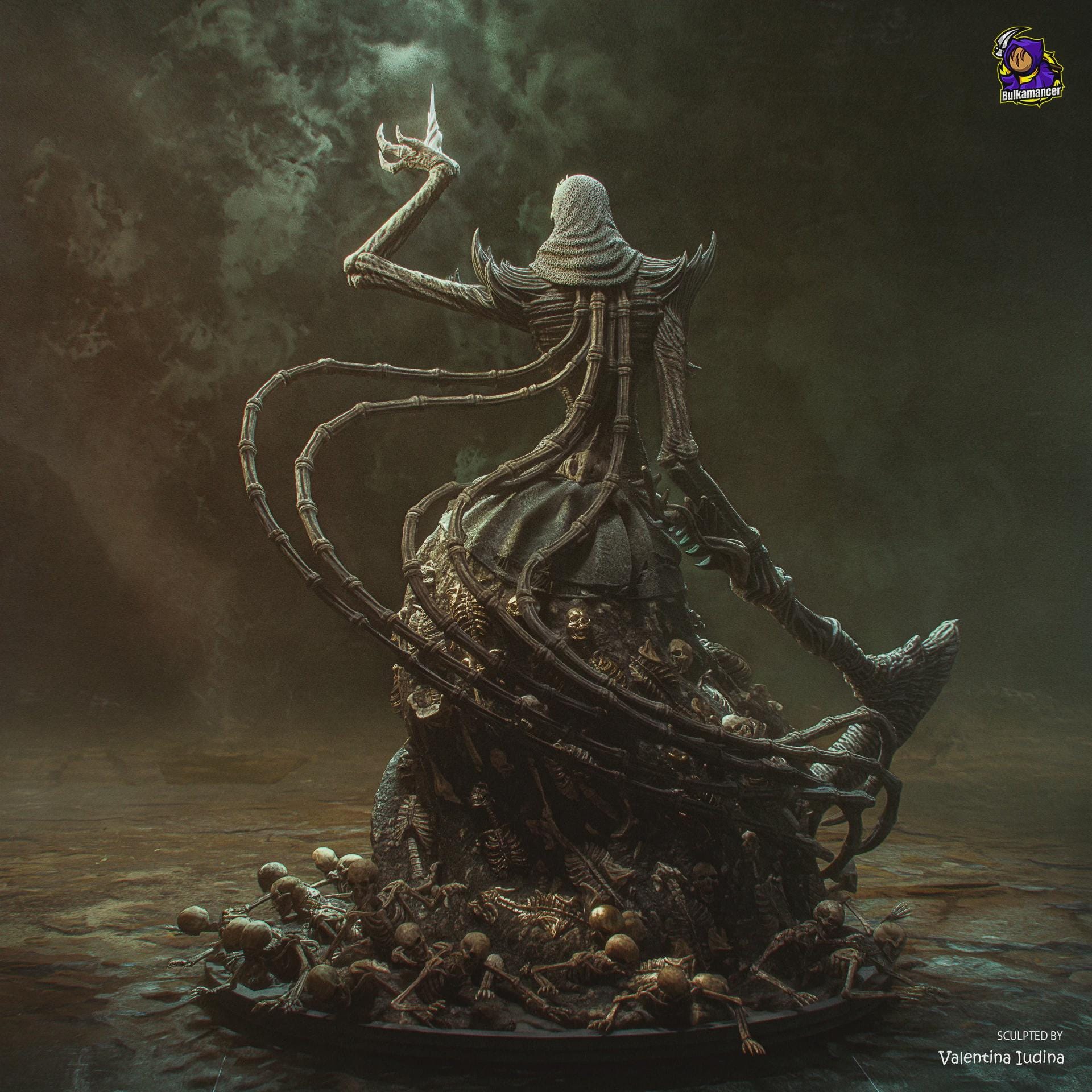 Nashandra Resin Figure, Dark Souls II, Hand Painted Collectible