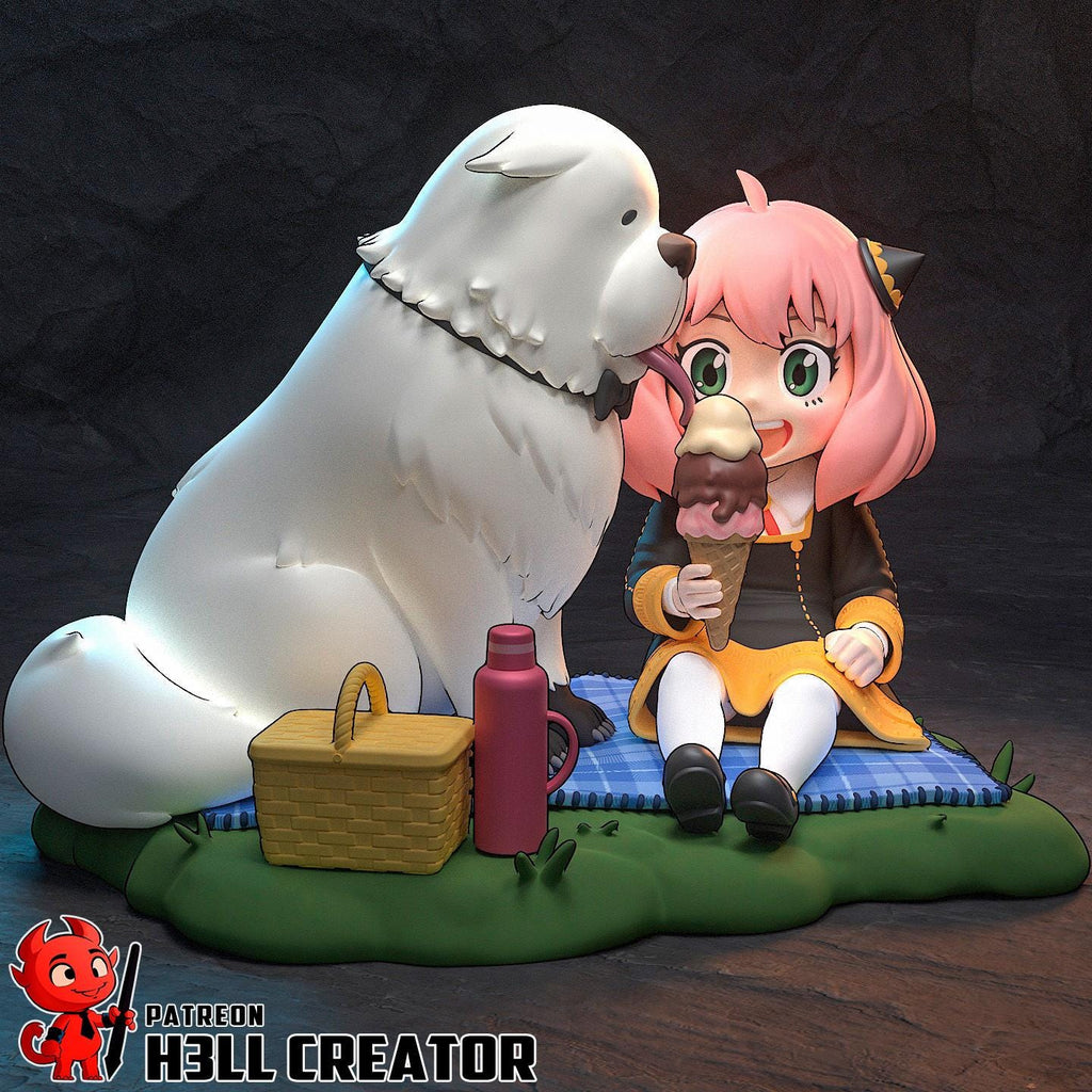 Anya Forger Resin Statue, Hand Painted Collectible Figure, 85 mm (3.3 in)
