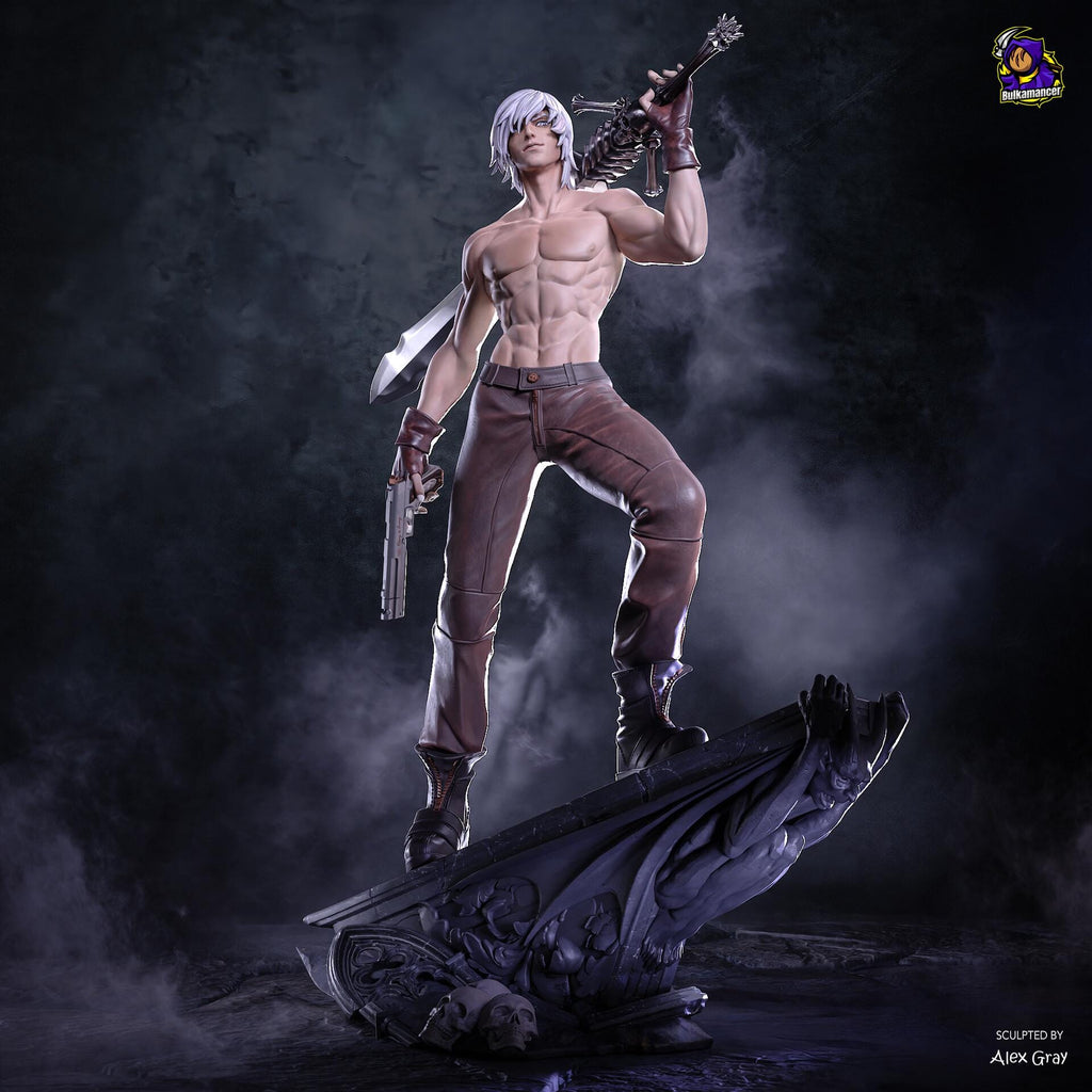 Dante Resin Figure, Hand Painted Collectible Statue, Coat Or Shirtless