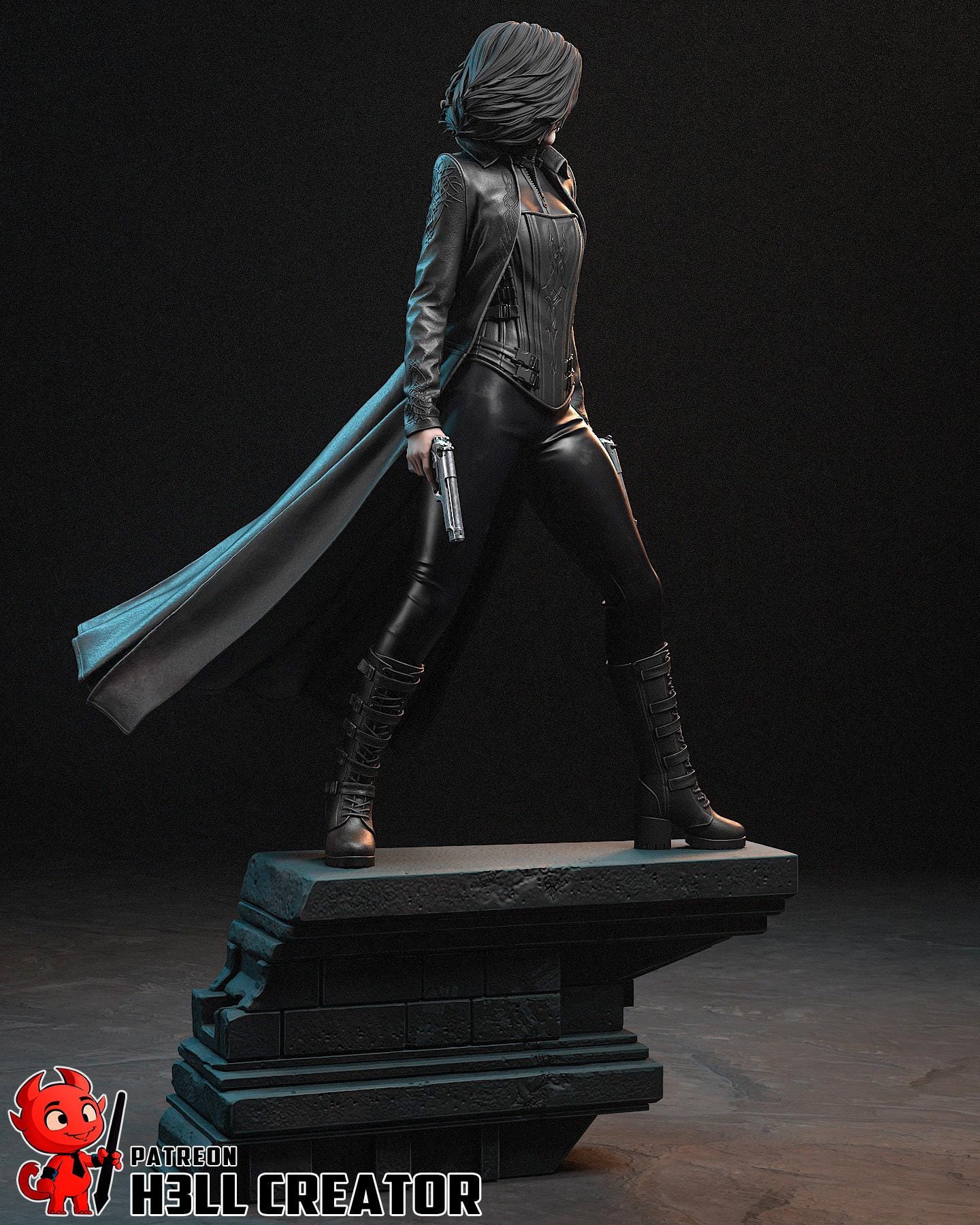 Selene resin statue, Hand Painted Collectible Figure, 234 mm (9.2 in)