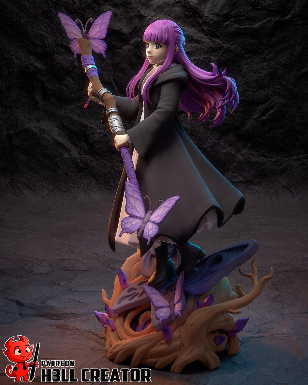 Fern Frieren resin figure, Hand Painted Statue, 22 cm (8.66 in)