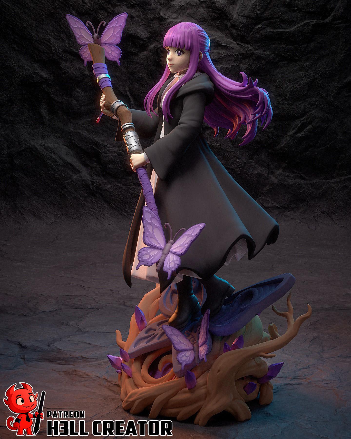 Fern Frieren resin figure, Hand Painted Statue, 22 cm (8.66 in)