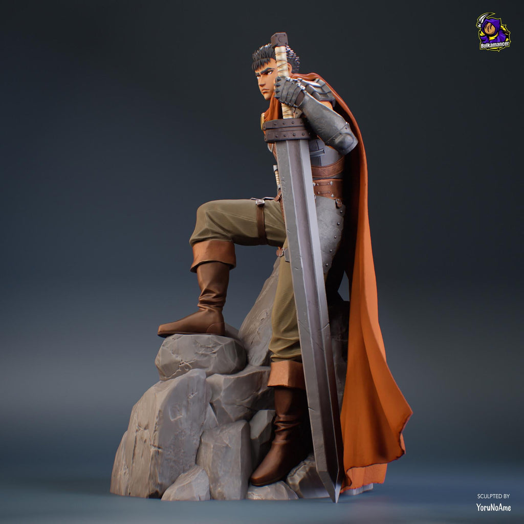 Guts Berserk Figure, Resin Statue, Hand Painted Collectible, 26.3 cm (10.35 in)