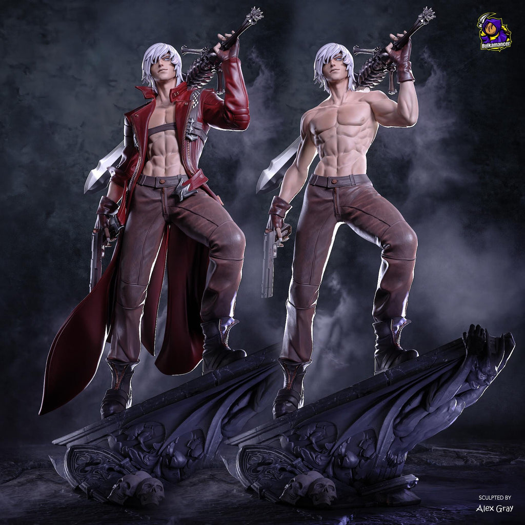 Dante Resin Figure, Hand Painted Collectible Statue, Coat Or Shirtless