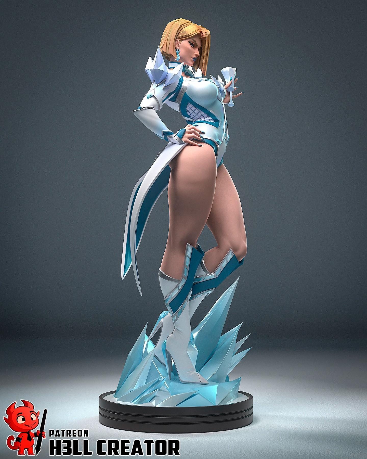 Emma Frost Statue, Resin Statue, Hand Painted Figure, 183 mm (7.2 in)
