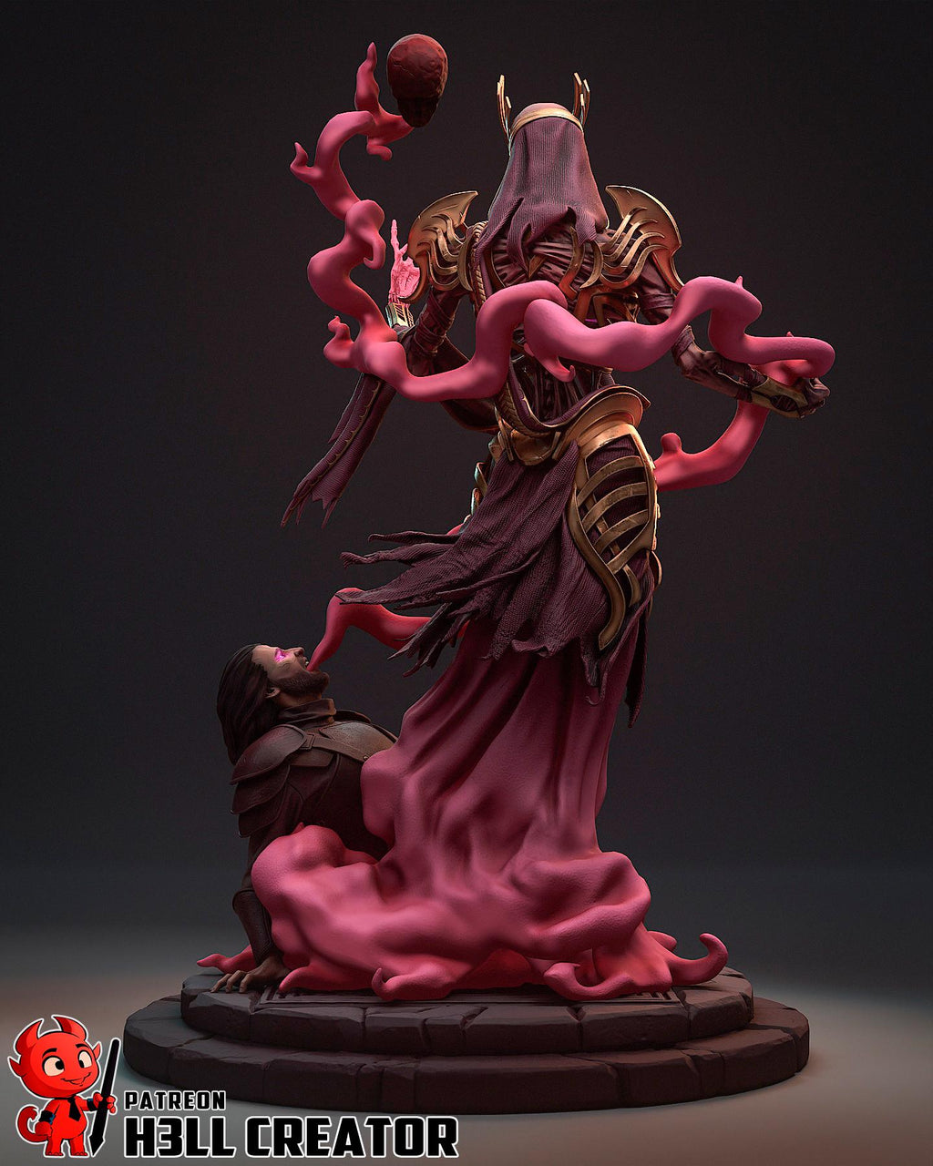Vecna resin statue, Hand Painted Collectible Figure, 199 mm (7.8 in)