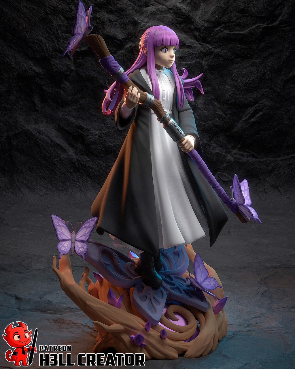 Fern Frieren resin figure, Hand Painted Statue, 22 cm (8.66 in)