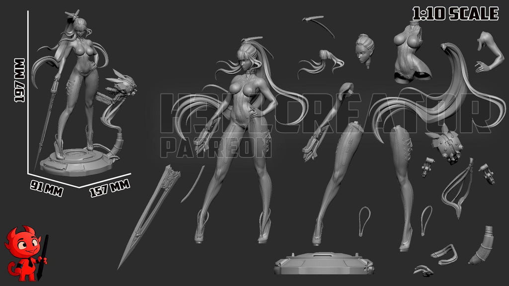EVE resin statue - Hand Painted Collectible Figure, 19.7 cm (7.8 in)