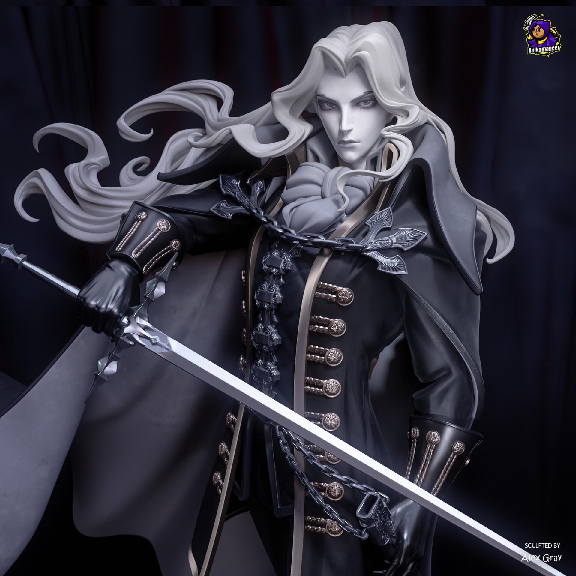 Alucard Resin Figure, Hand Painted Castlevania Resin Statue