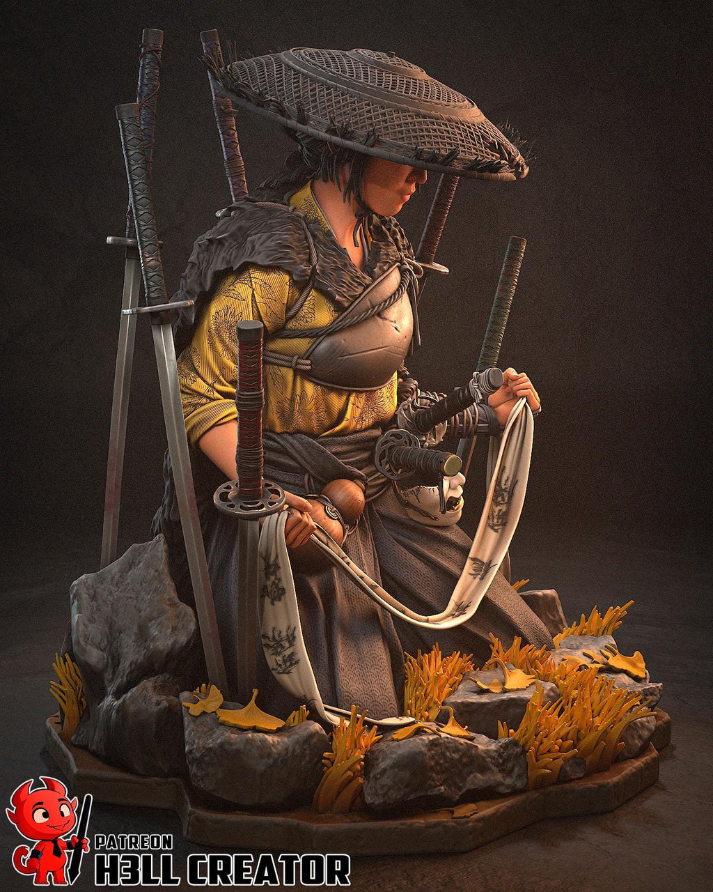 Atsu Resin Statue, Hand Painted Collectible Figure, 123 mm (4.8 in)