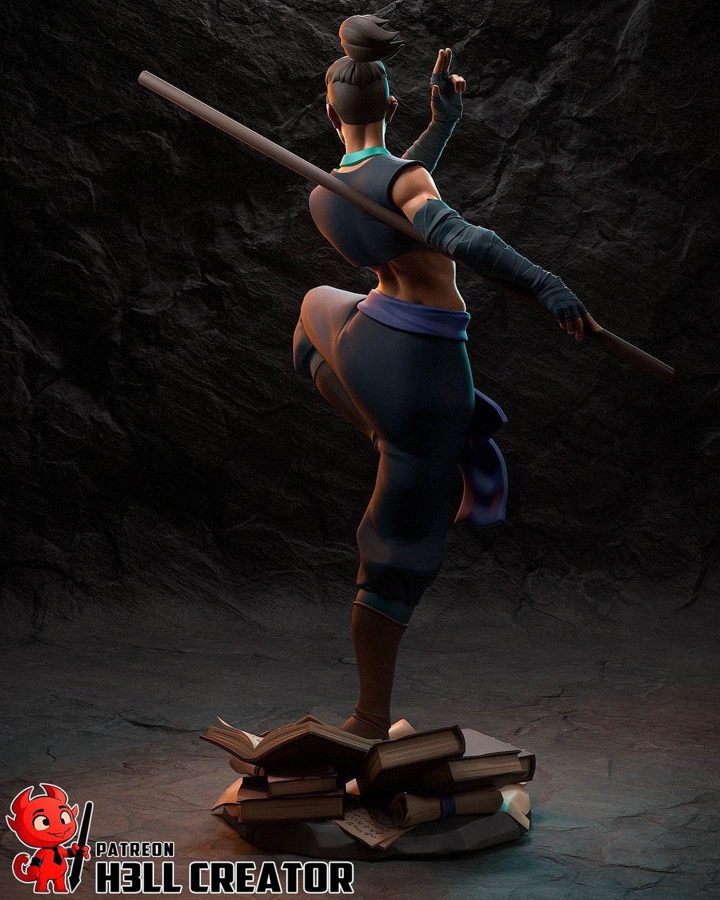 Beauregard resin figure, Critical Role Hand Painted Collectible Statue