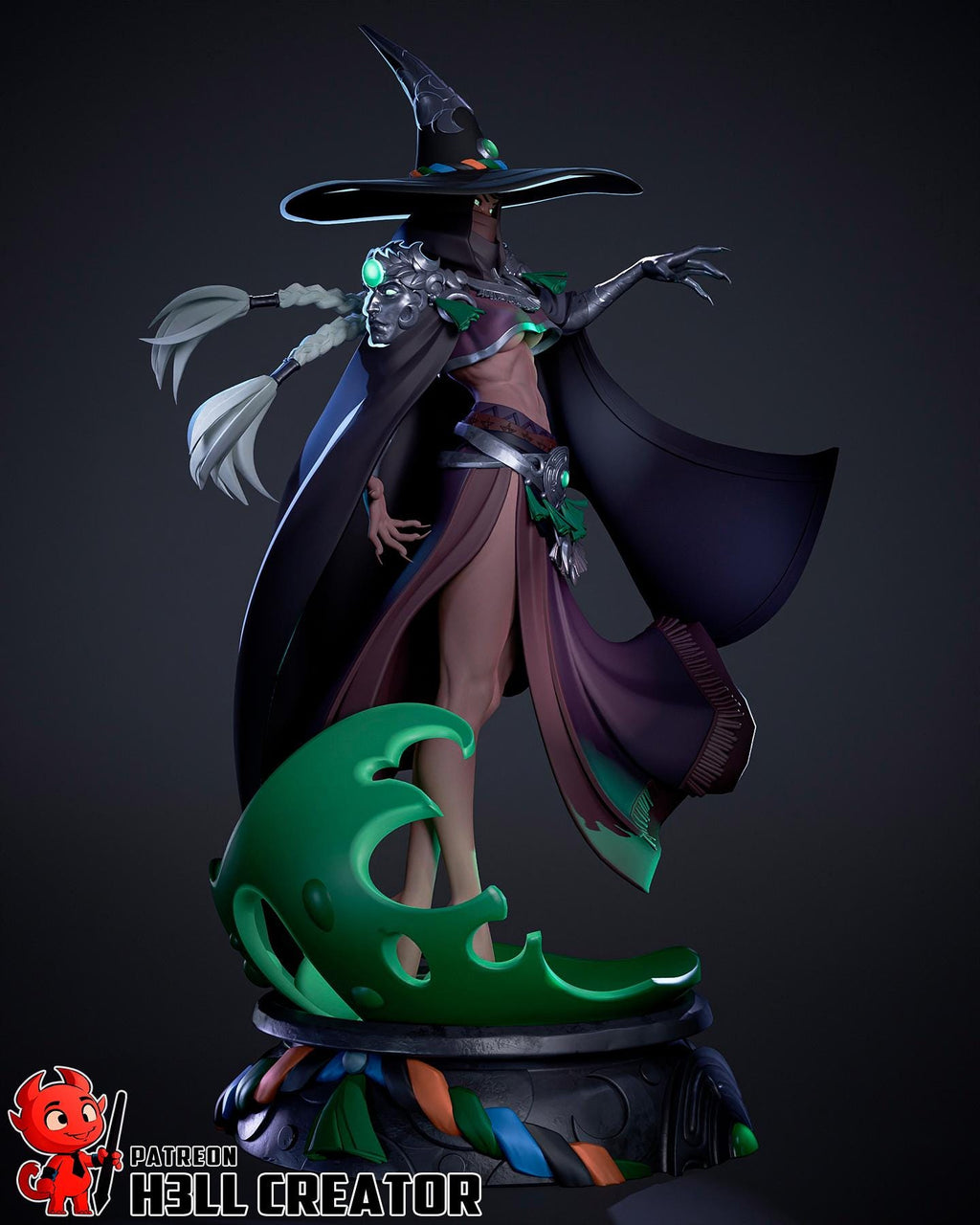Hecate resin statue, Hand Painted Collectible Figure, 210 mm (8.3 in)