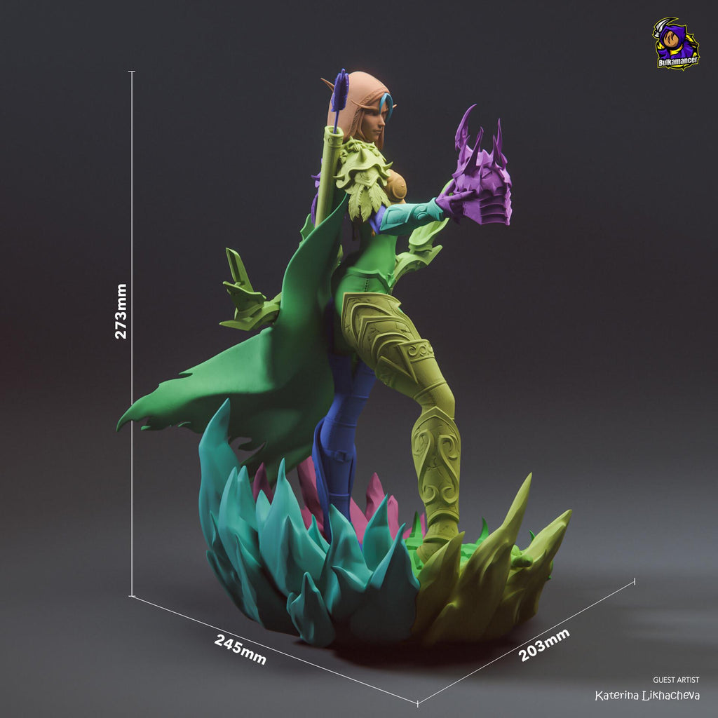Sylvanas Windrunner Figure, Resin Statue, Hand Painted, 27.3 cm (10.75 in)