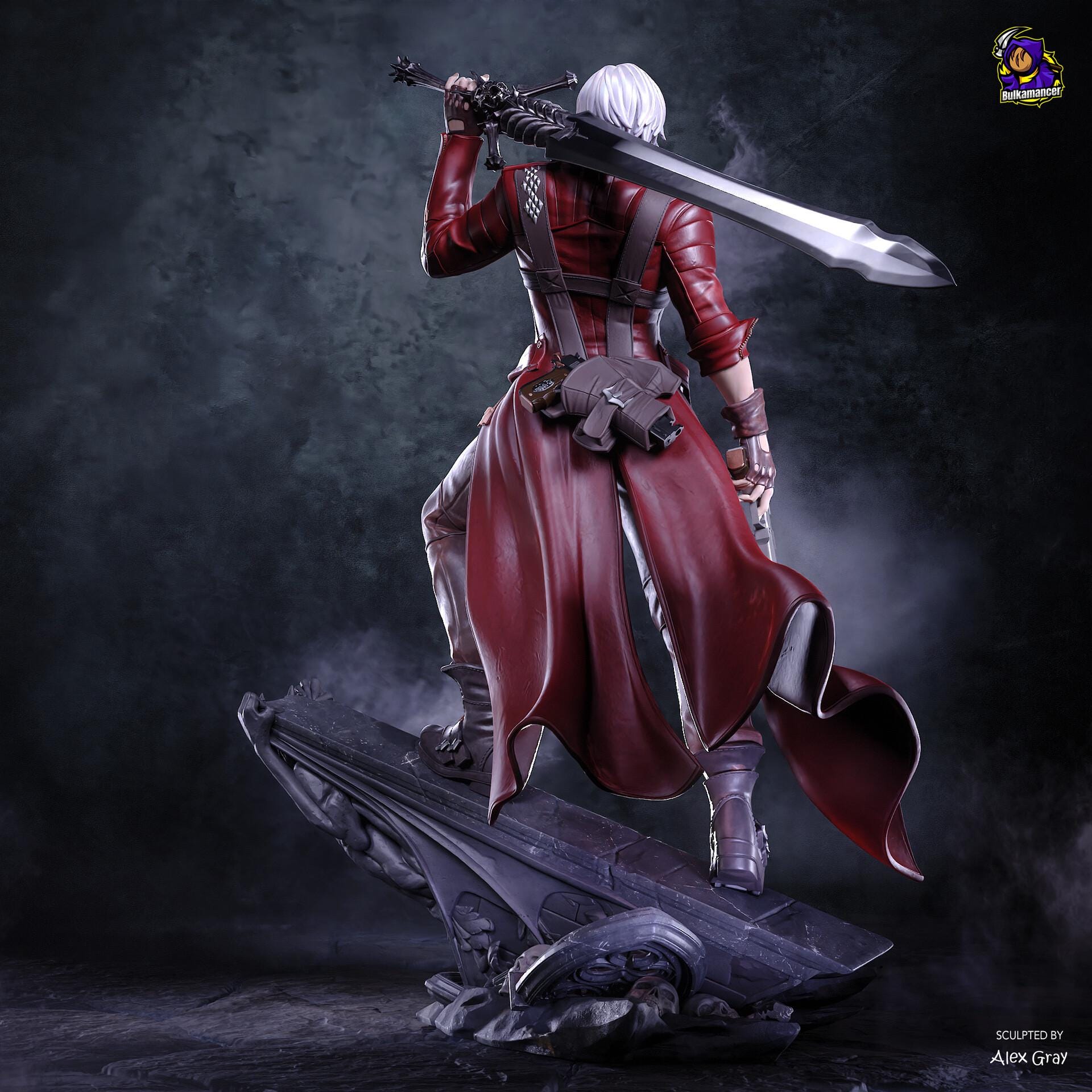 Dante Resin Figure, Hand Painted Collectible Statue, Coat Or Shirtless