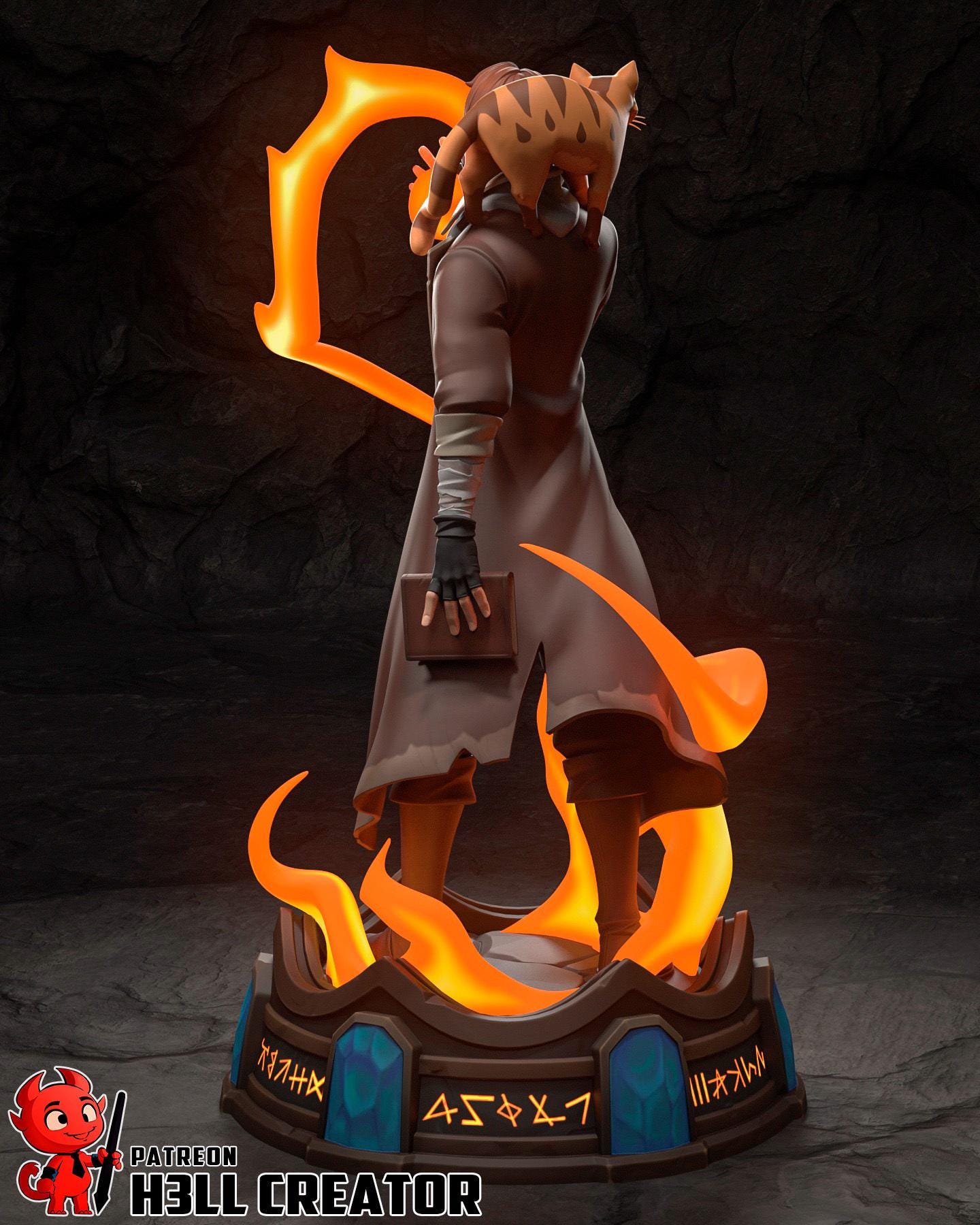 Caleb Widogast Statue, Resin Figure, Hand Painted, 204 mm (8.0 in)