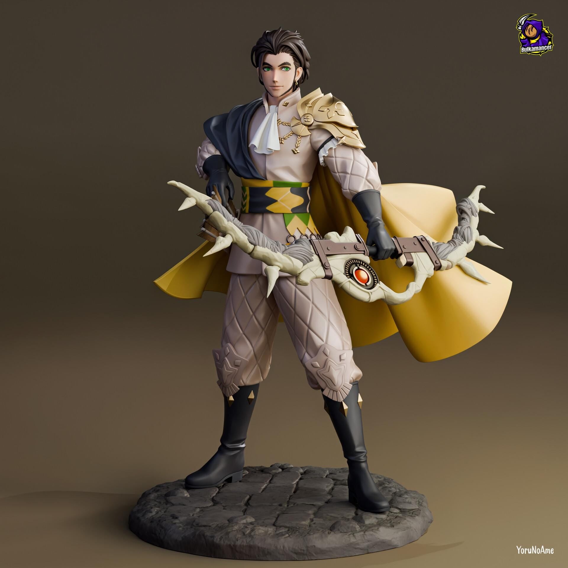 Claude von Riegan Figure, Resin Statue, Hand Painted Collectible