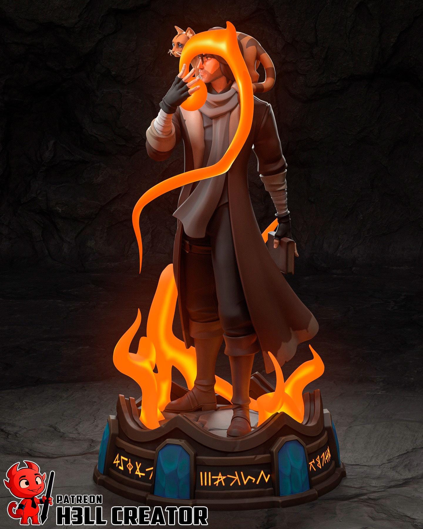 Caleb Widogast Statue, Resin Figure, Hand Painted, 204 mm (8.0 in)
