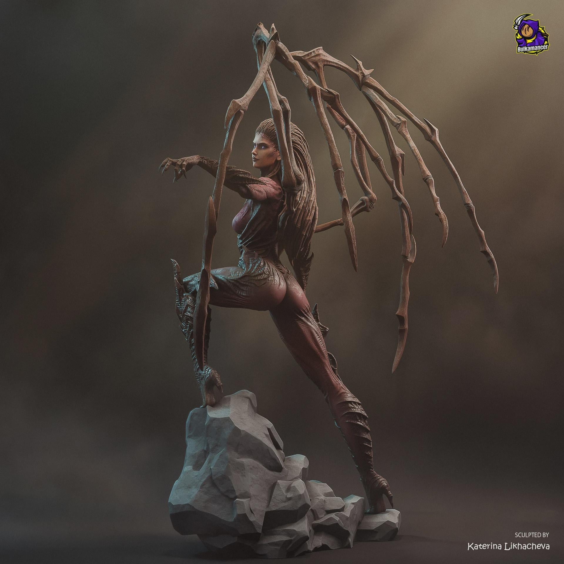 Kerrigan Resin Figure, StarCraft Statue, Hand Painted Collectible