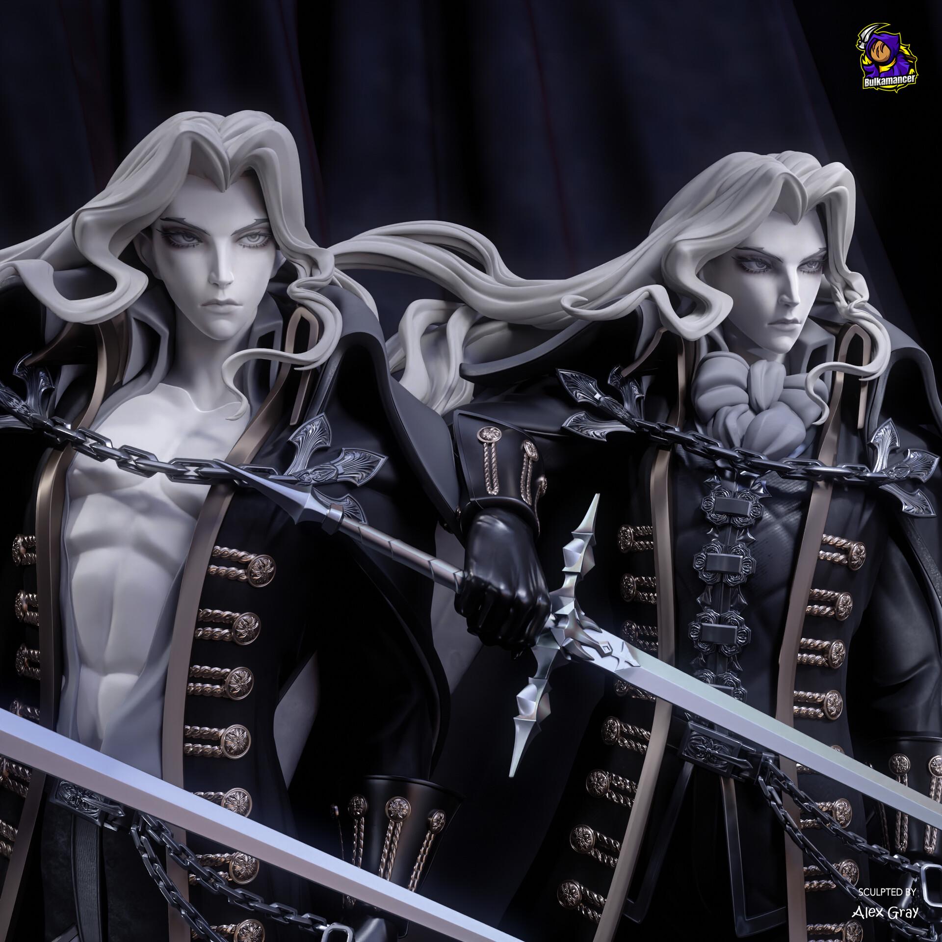 Alucard Resin Figure, Hand Painted Castlevania Resin Statue