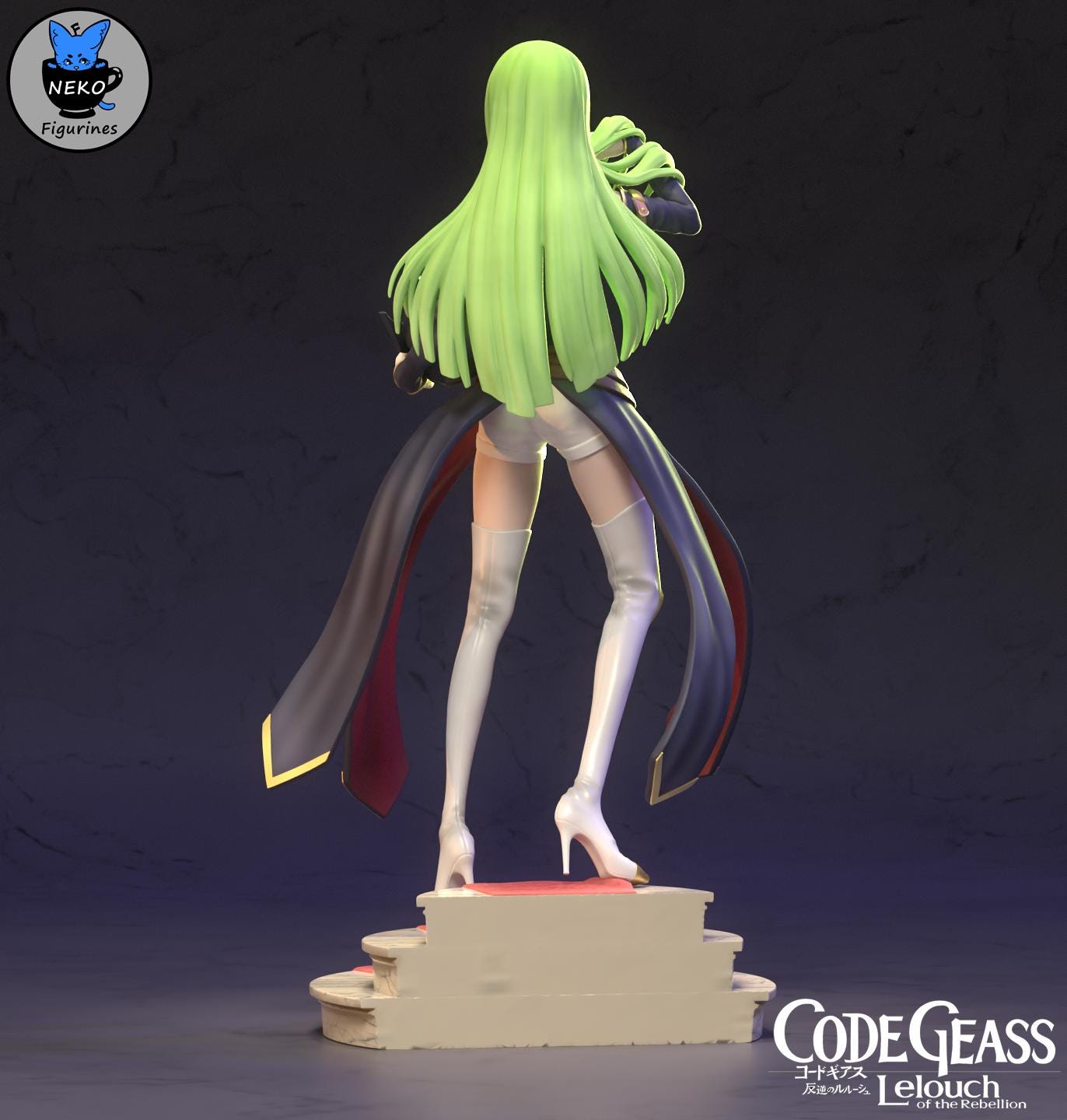 C.C. resin statue, Hand Painted Collectible Figure, 20.1 cm (7.9 in)