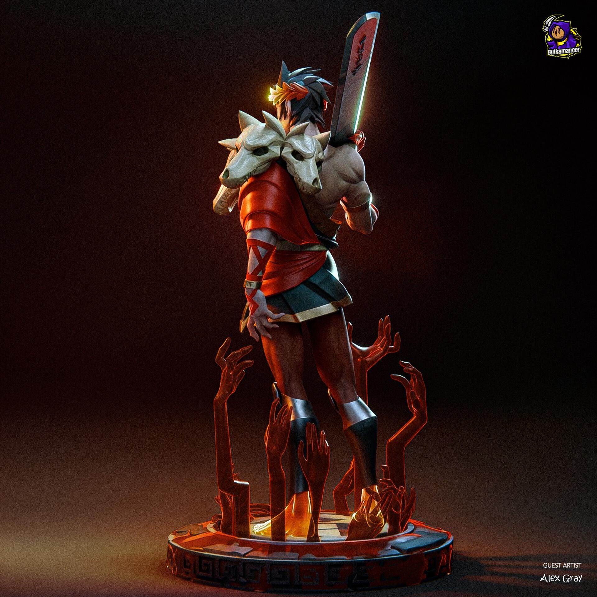Zagreus Resin Figure, Hades Hand Painted Statue, 25.3 cm (9.96 in)