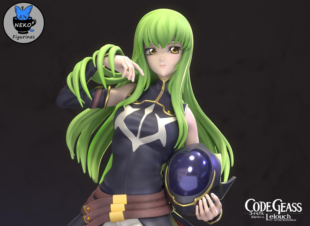 C.C. resin statue, Hand Painted Collectible Figure, 20.1 cm (7.9 in)