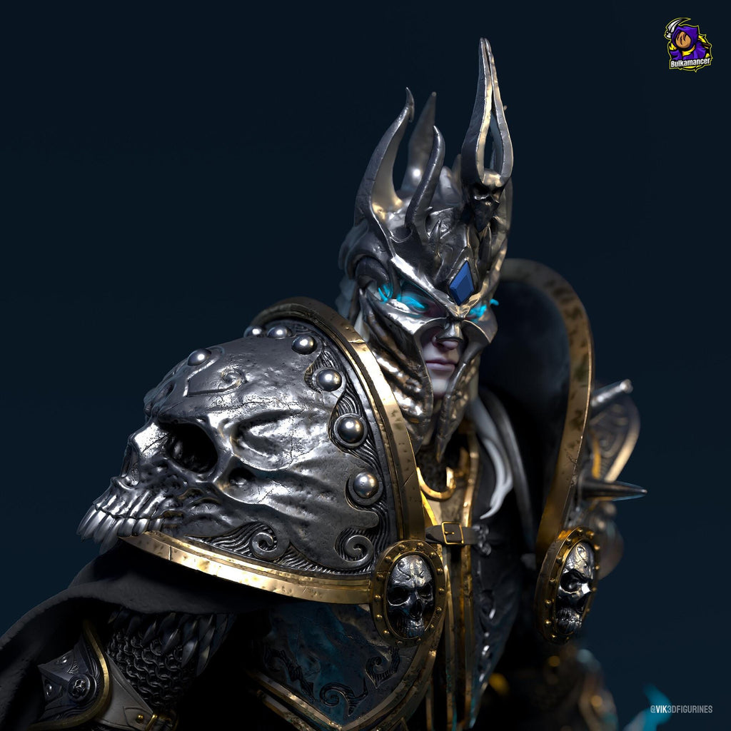 Arthas Menethil resin figure, Lich King Statue, Hand Painted, 28.4 cm (11.2 in)