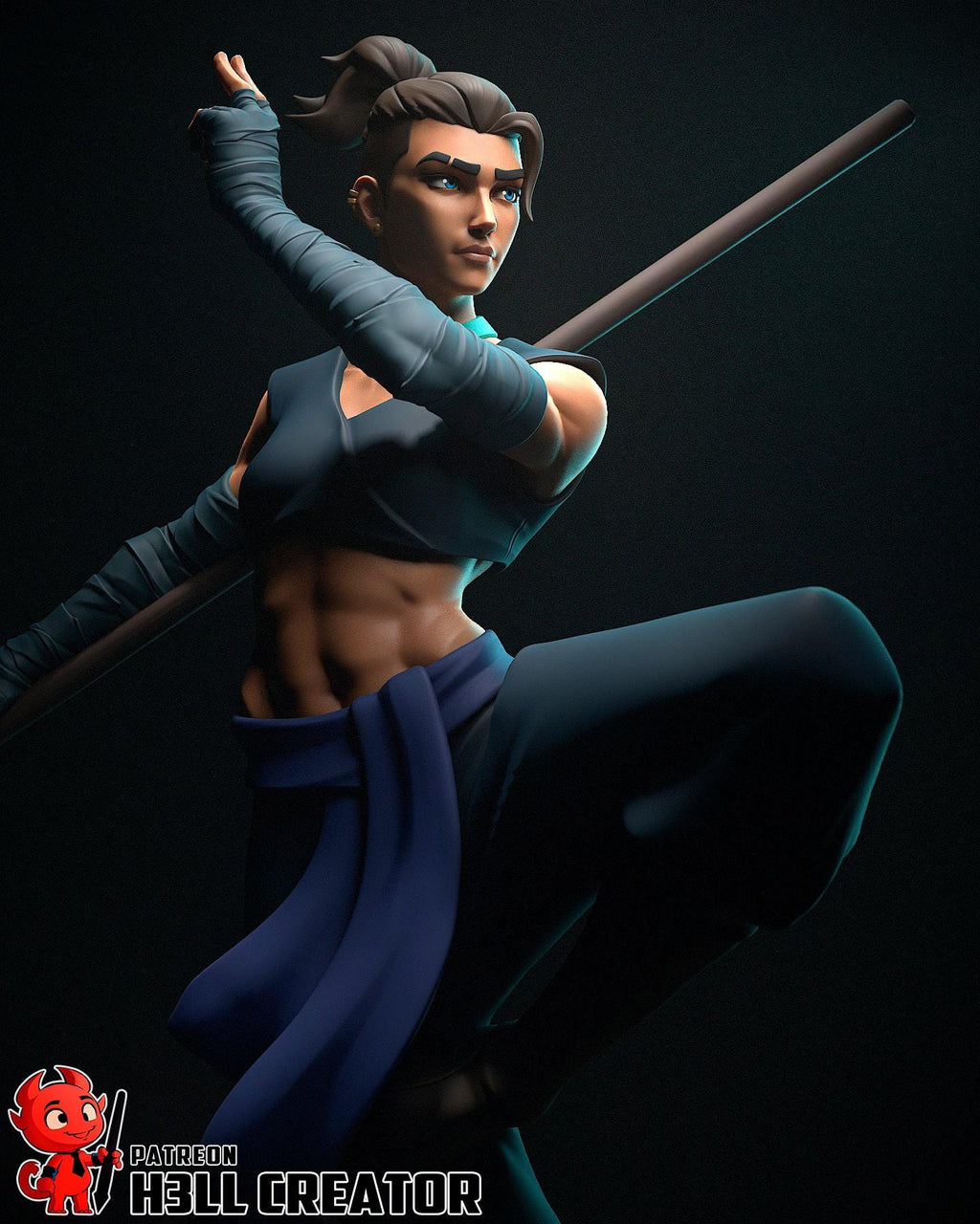 Beauregard resin figure, Critical Role Hand Painted Collectible Statue